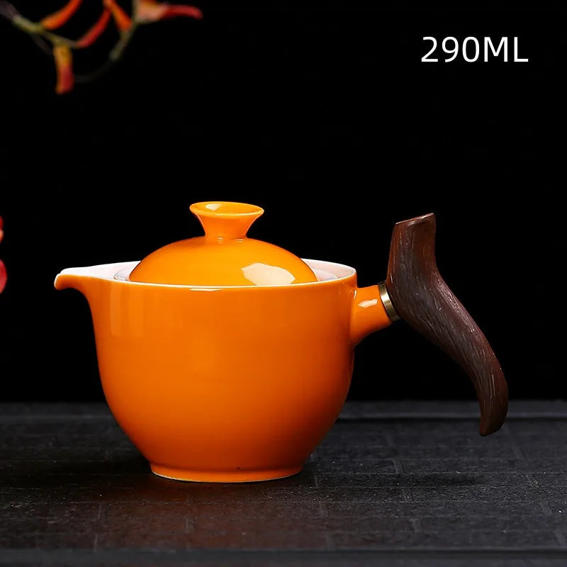 Traditional Harmony Ceramic Rotating Teapot - Image 7
