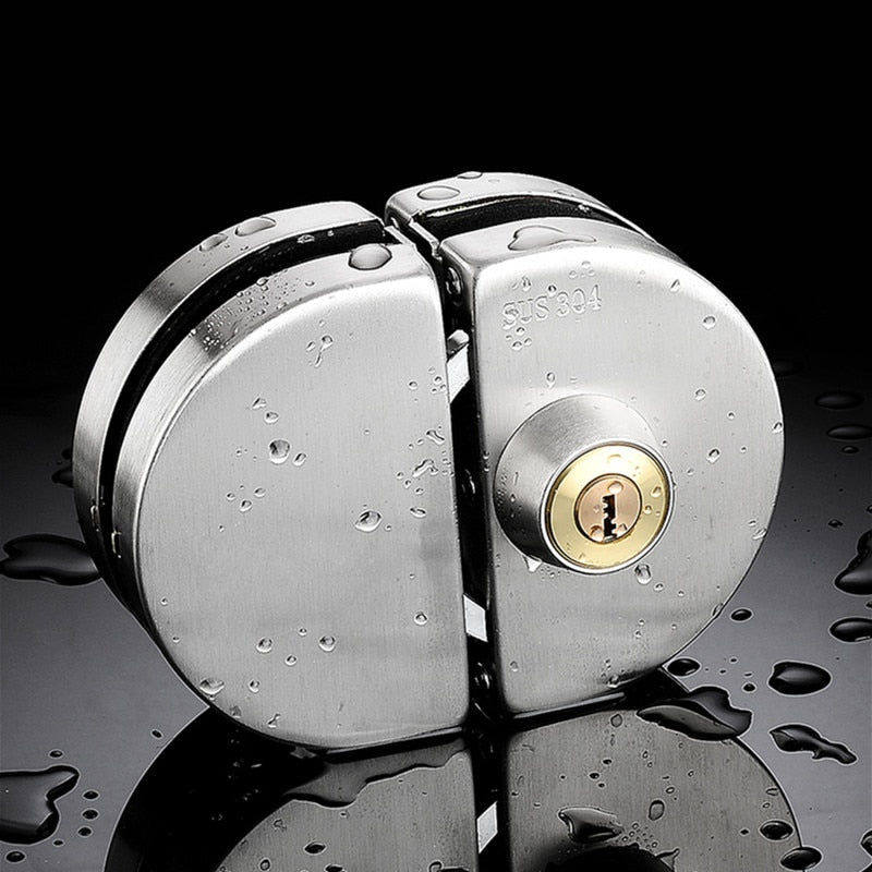 Sliding Door Stainless Steel Safety Glass Door Lock - Image 3