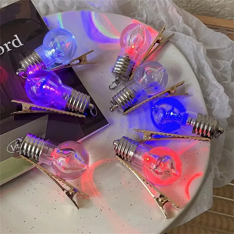 Luminous Light Bulb Party Hairpin - Image 2