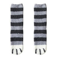 Plush Winter Cute Cat Paws Sock - Image 10