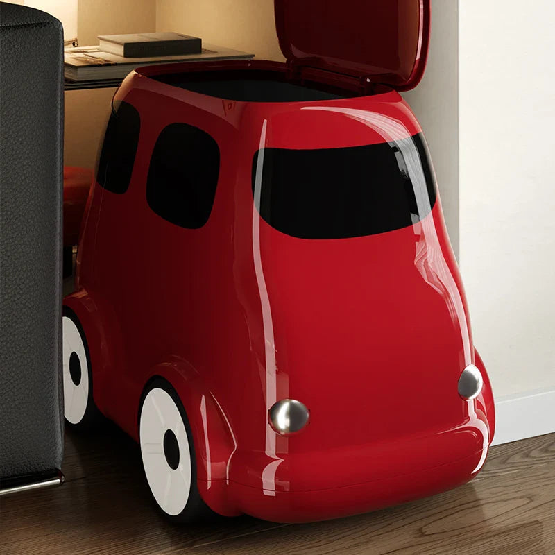 Cartoon Car Kids Ride-On Trash Bin - Image 3