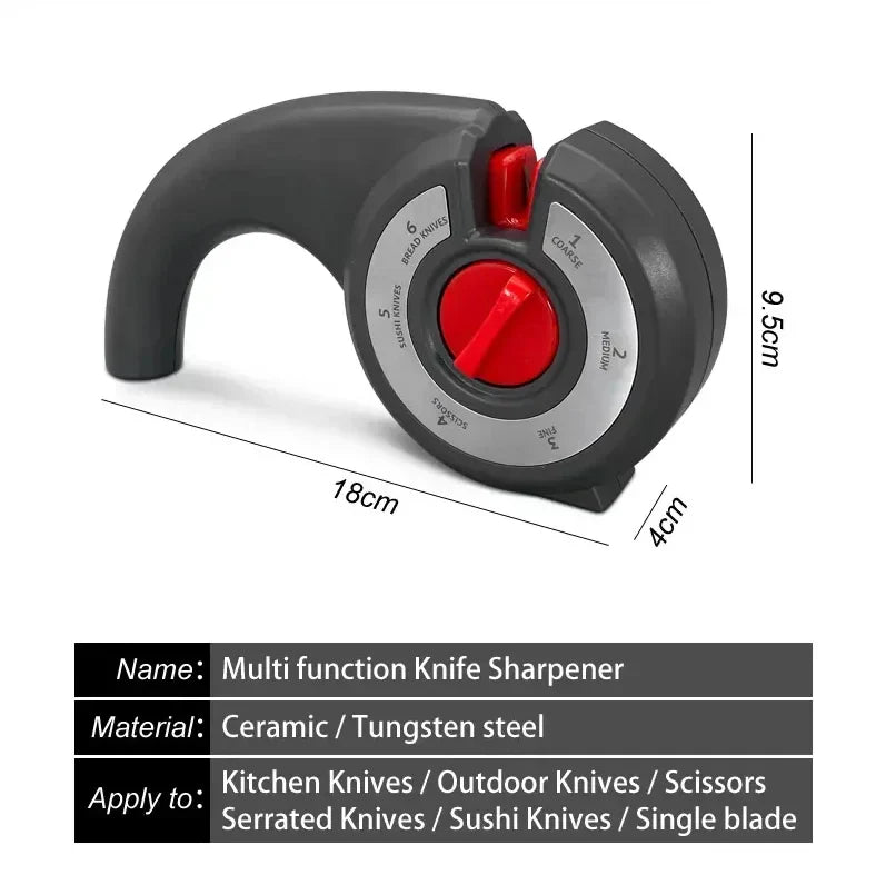 6-in-1 Multi Tool Anti-Slip Knife Sharpener - Image 7