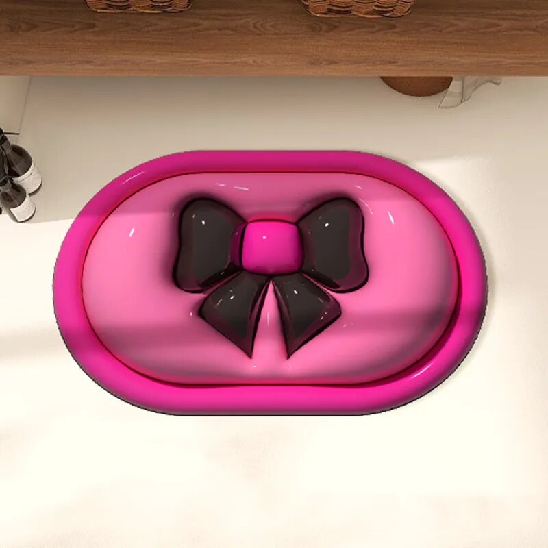 3D Chic BowTie Non-Slip Decorative Mat - Image 1