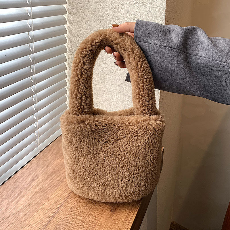 Cuddly Plush Mini Bucket Bag - Image 11
