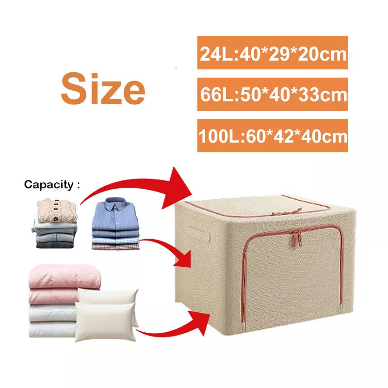Foldable Storage Space-Saving Large Organizer Box - Image 8