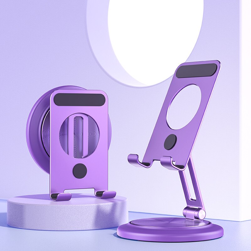 360 Rotating Wooden Foldable Universal Phone Holder - Image 9
