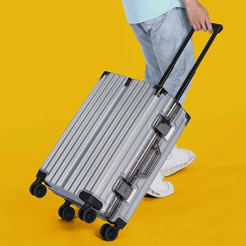 Aluminum Durable Frame Rolling Travel Suitcase - Image 10