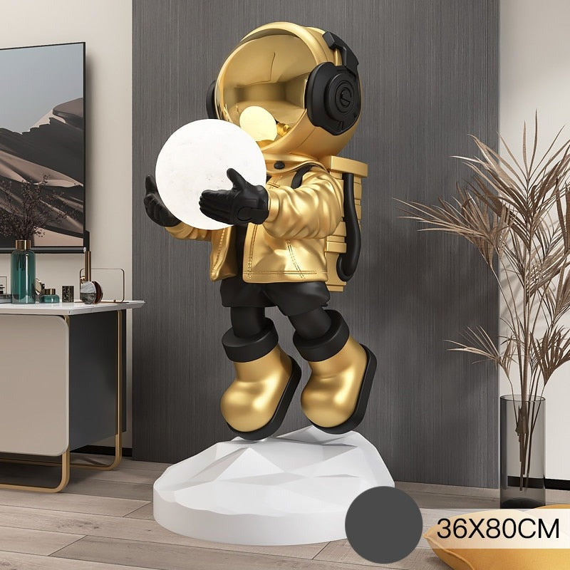 Creative Astronaut Statue Home Decor Lamp - Image 12