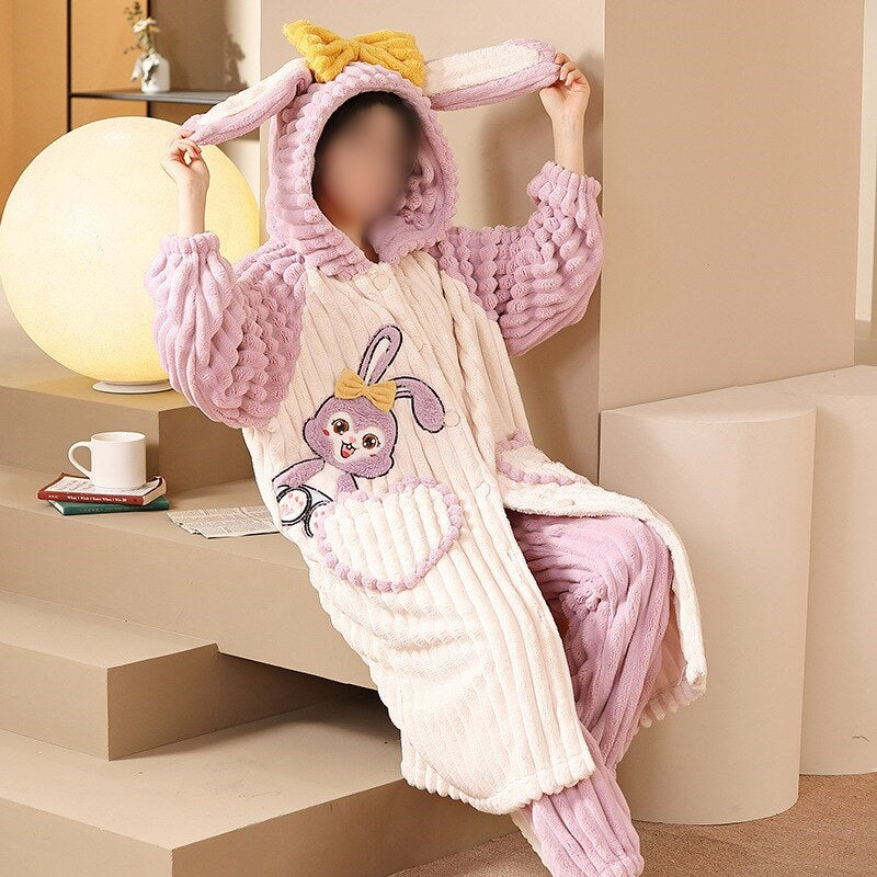Cozy Thick Winter Blanket Pajamas - Image 7