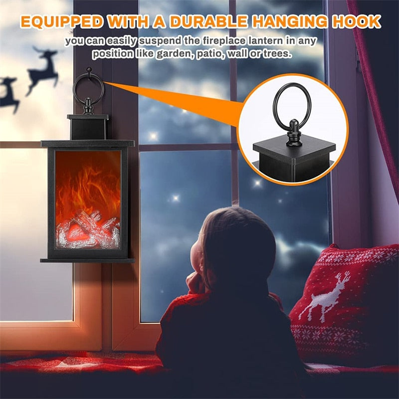 Inferno Portable Fireplace Night Lamp