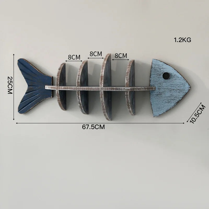 Nordic Fish Wooden Shelf - Image 5