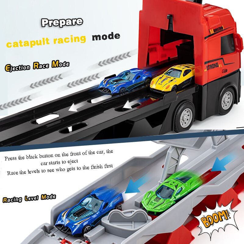 Giant Folding Truck Catapult Race Track