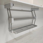 Retractable Hanging Kitchen Cabinet Storage Shelf Organizer System