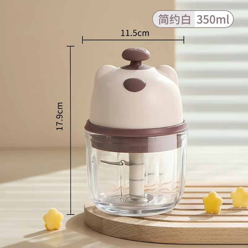 Cute Bear Rechargeable Anti-Slip Electric Grinder - Image 5