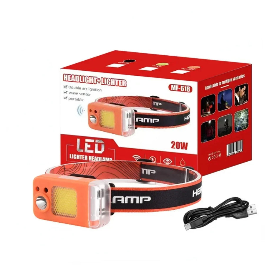 2in1 Dual Arc Electric Lighter Headlamp - Image 6