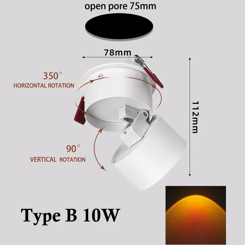 LED Sunset Atmosphere Wall Spotlight