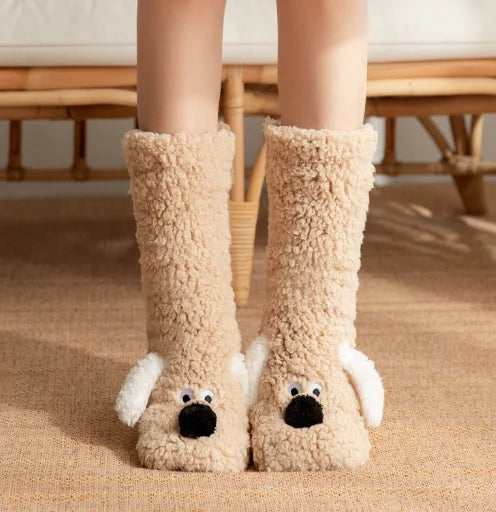 Fluffy Ears Cozy Long Socks - Image 6