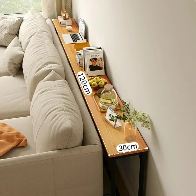 Sofa Gap Table Narrow Modern Space-Saving Table