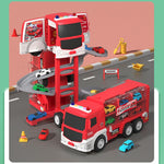 Transforming Truck Building Car Race Toy