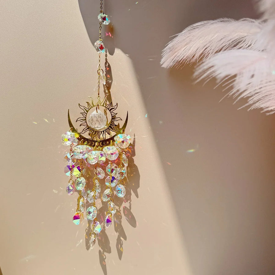 Radiant Moonlit Quartz Prism Suncatcher - Image 8