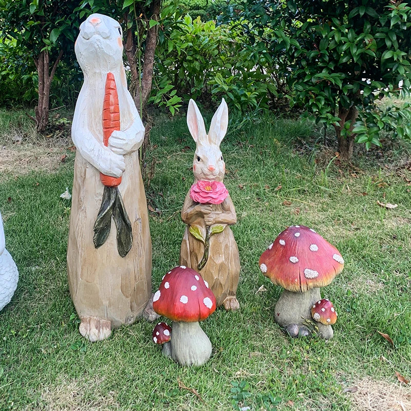 Outdoor Fairy Mushroom Resin Garden Decor - Image 4