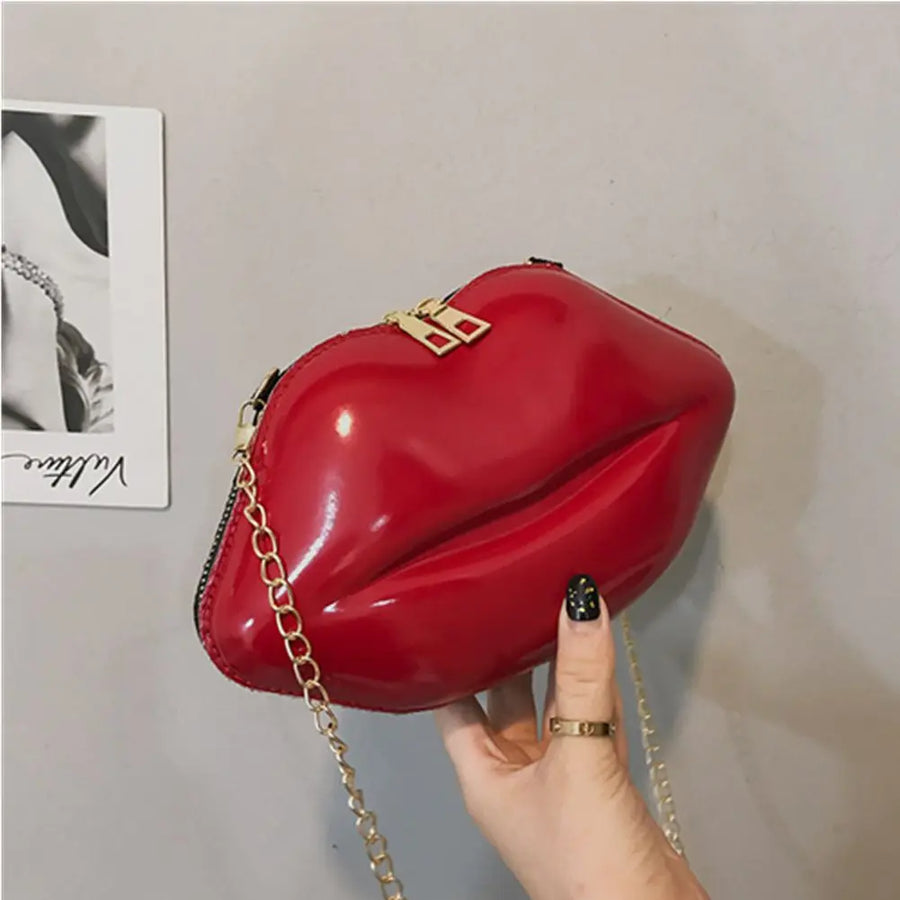 Kiss Me Lips Crossbody Bag