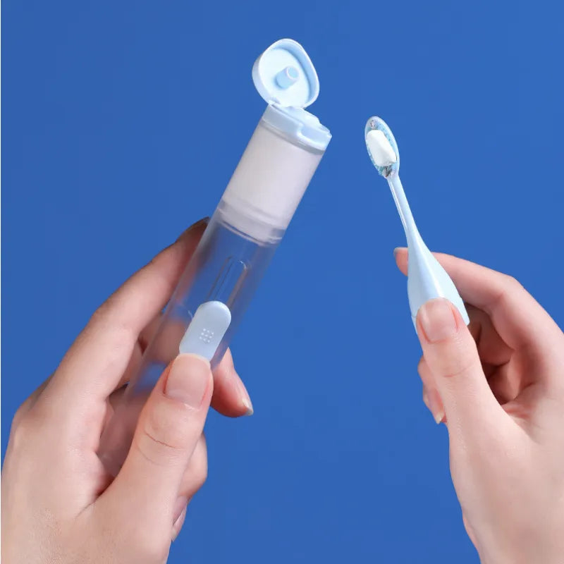 Foldable Travel Brush Toothpaste Holder Set - Image 0