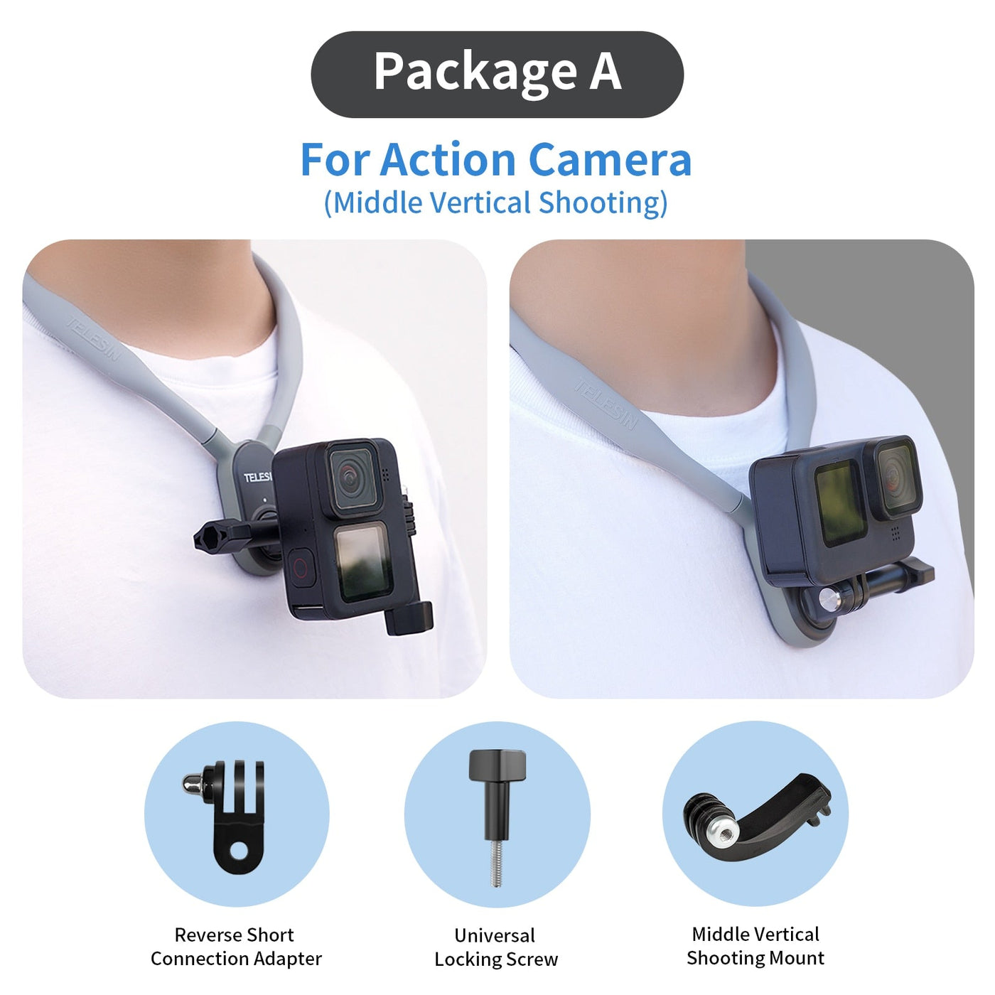 Magnetic Silicone Neck-Mounted Action Camera Accessories