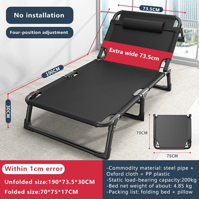 Relax Anywhere Foldable Recliner Single Bed - Image 6