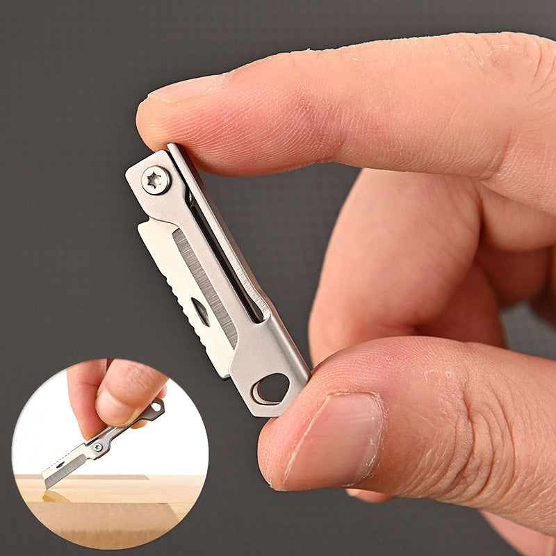 Pocket Size Stainless Steel Foldable Camping Knife - Image 0