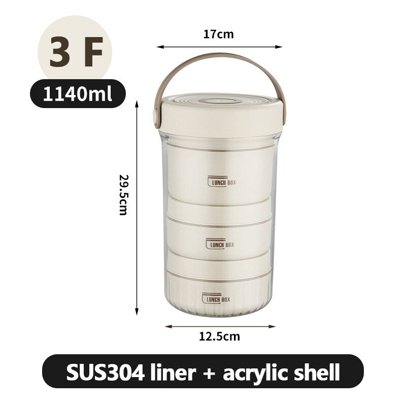 Stackable Leak-Proof Thermal Lunch Box - Image 13