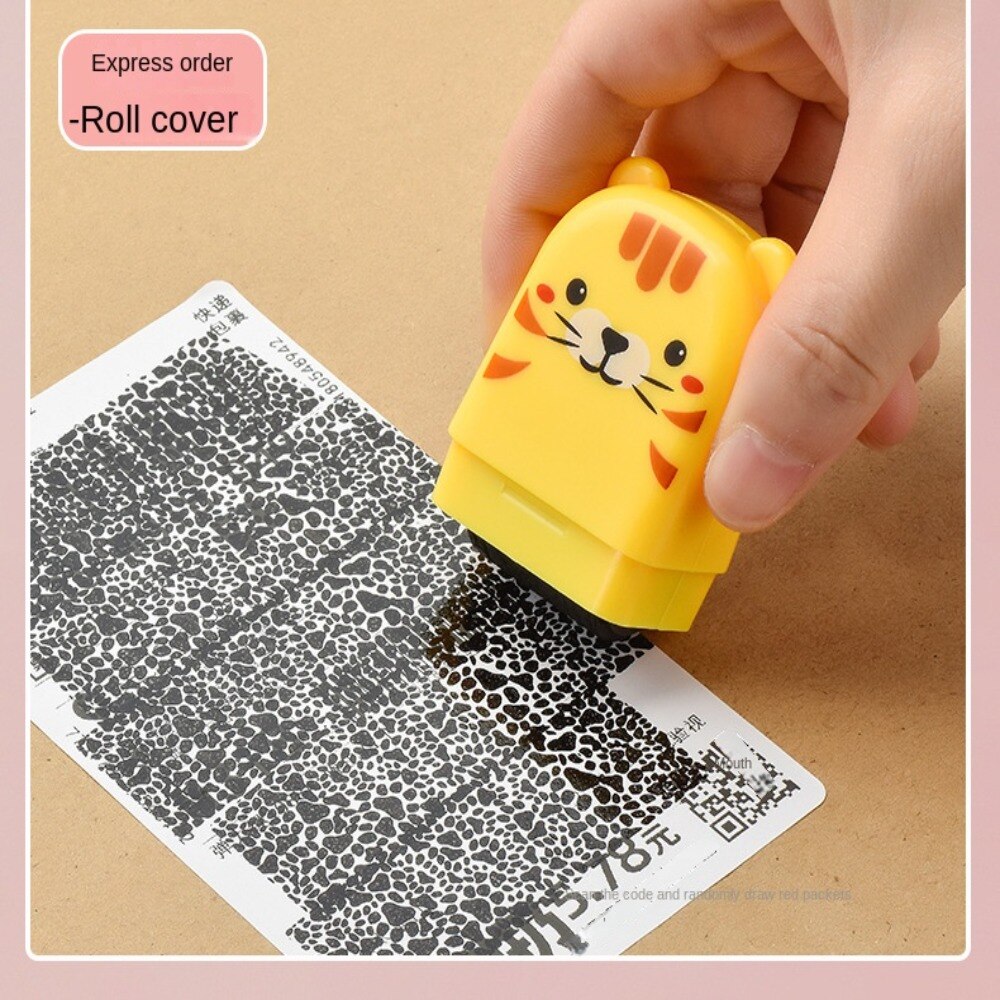 Mini Cartoon ID Protection Roller Stamp