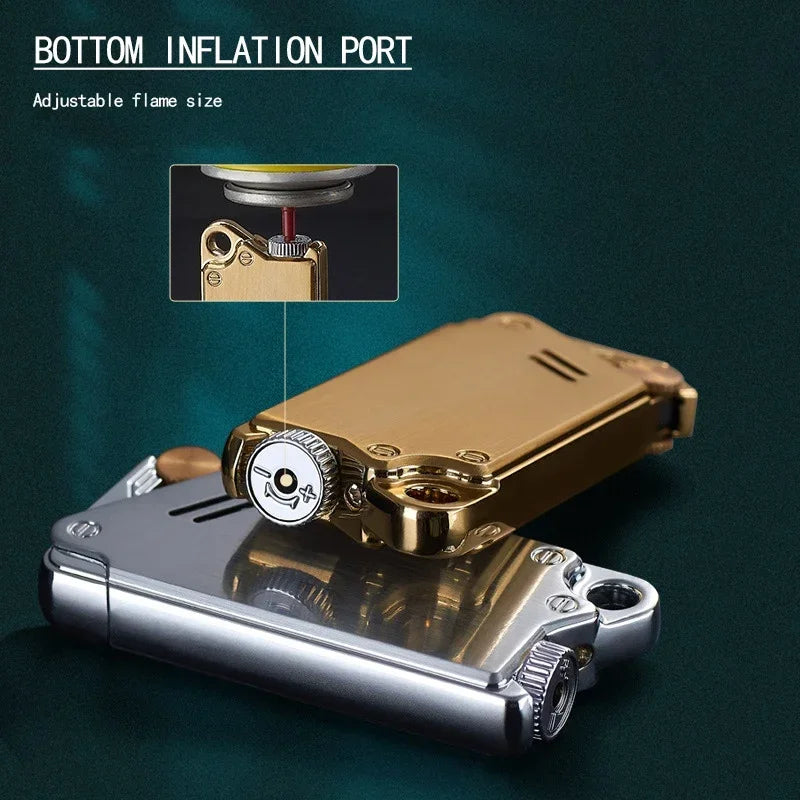 Blue Flame Ignition Mechanical Gas Lighter - Image 2