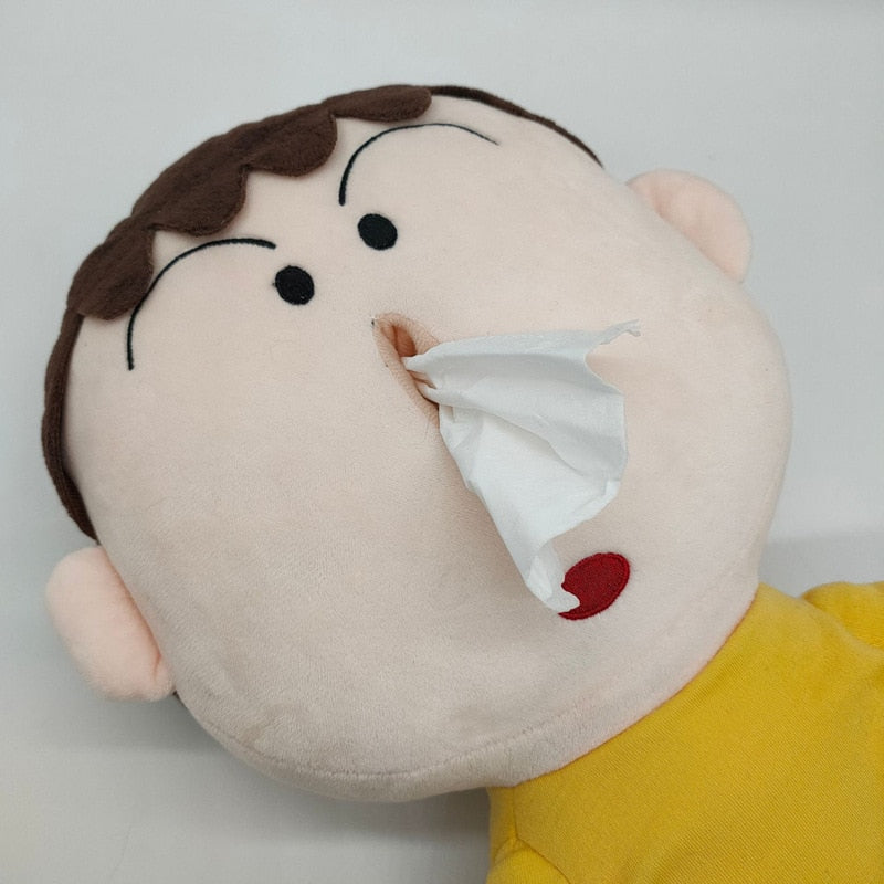 Mini Human Plush Toy Tissue Box - Image 4