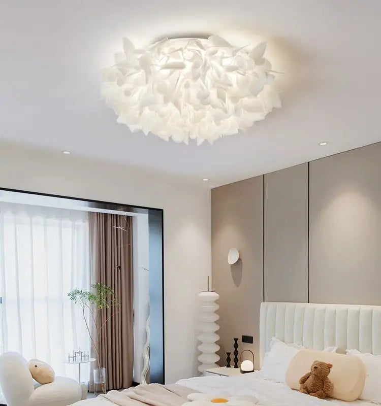 White Flower LED Multi-Mode Dimming Home Ceiling Lamp