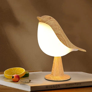Wooden Bird LED Touch-Switch Night Lamp - Image 0