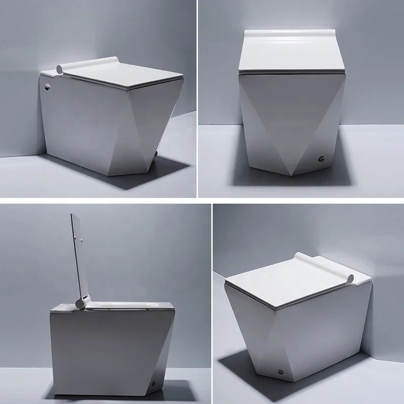Geometric Edge Minimalist Intelligent Modern Toilet - Image 6