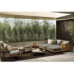 Rattan Resort Elegant Italian Three-Seater Sofa