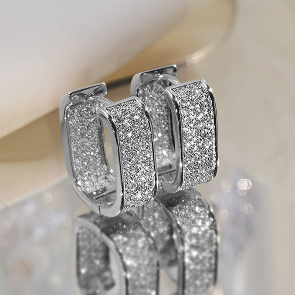 Korean Style Elegant Hoop Earrings