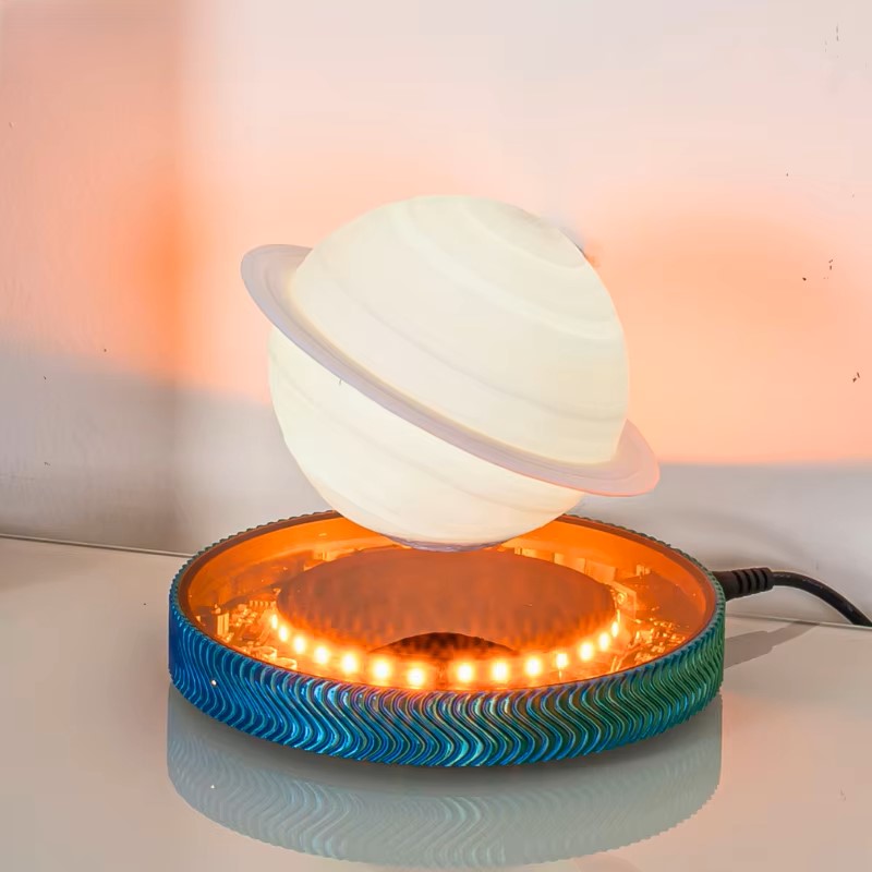 3D Saturn Space Lover Magnetic Levitating Lamp - Image 2