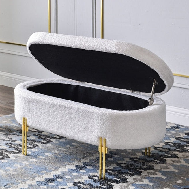 Luxury Storage Organizer Ottoman - Image 2
