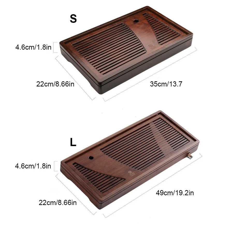 Bamboo Solid Wood Tea Ceremony Tray - Image 9