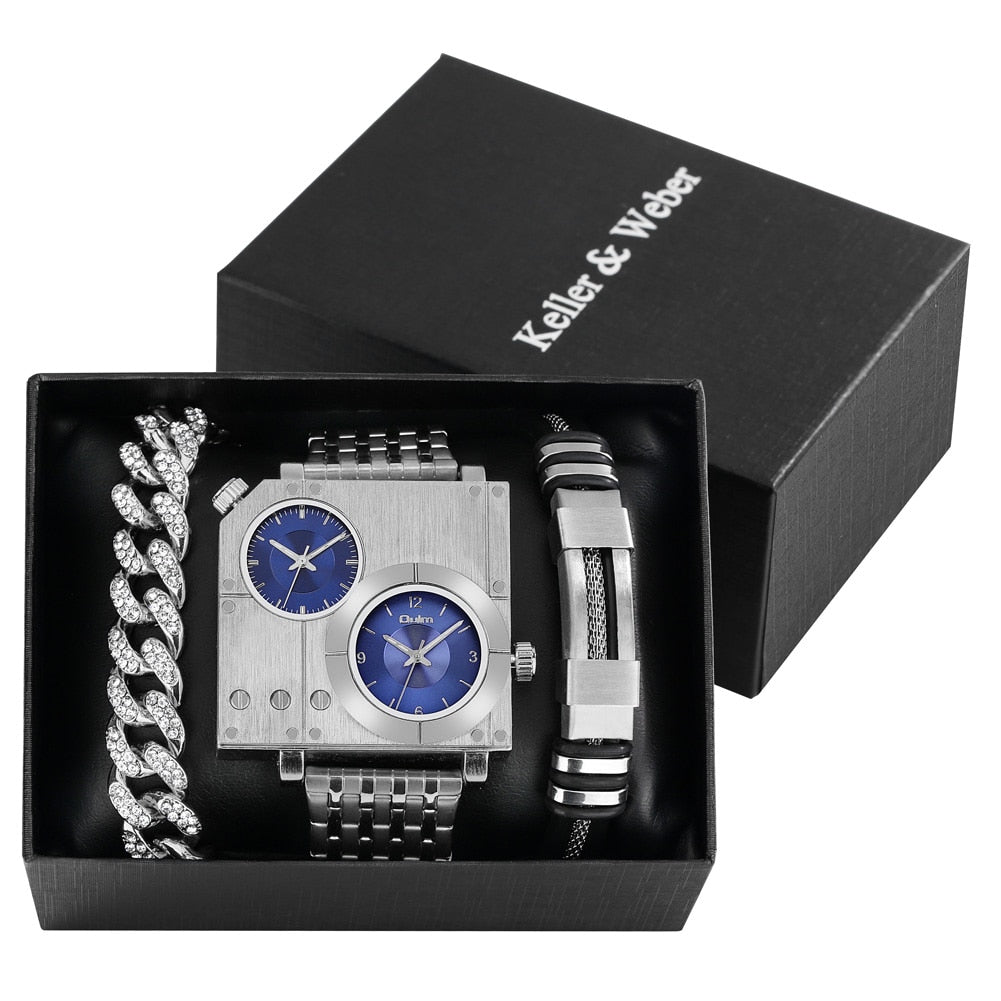 Ultimate Time Keeper Square Watch Gift Set