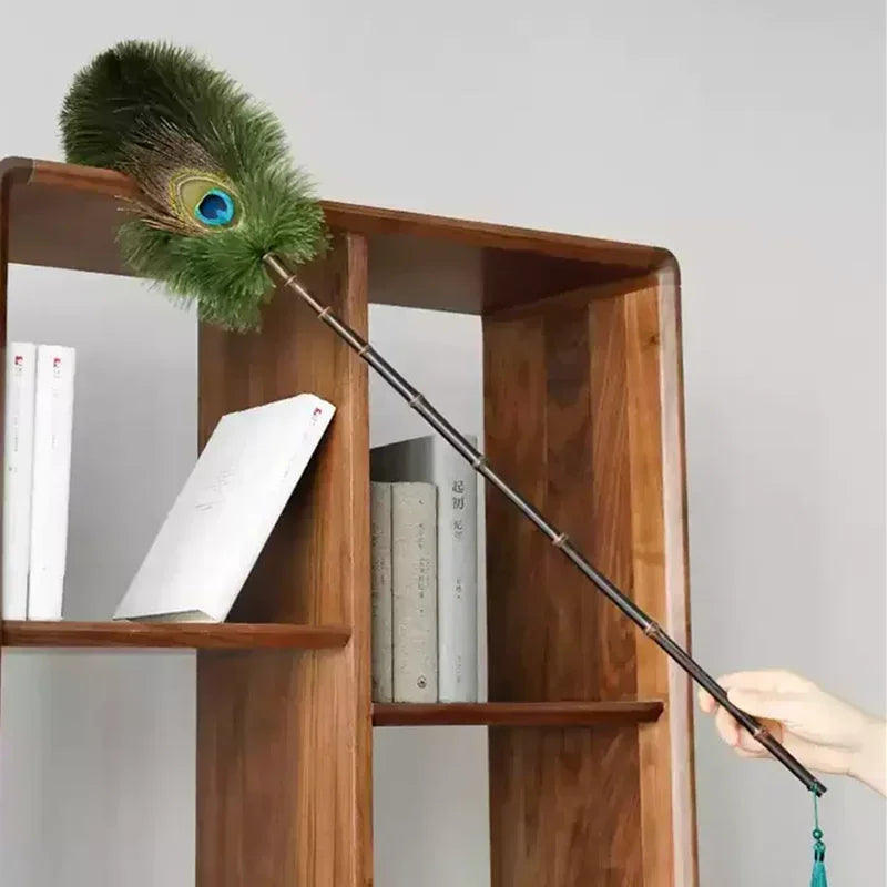 Peacock Feather Anti-Static Dusting Brush - Image 2