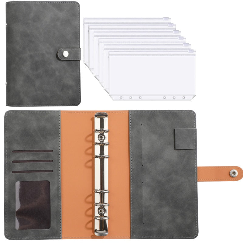 Financial Planner Leather Multi Pocket Bill Organizer Notebook - Image 6