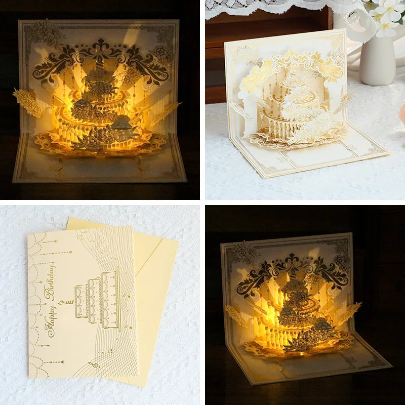 Illuminated Pop Up Birthday Gift Card - Image 5
