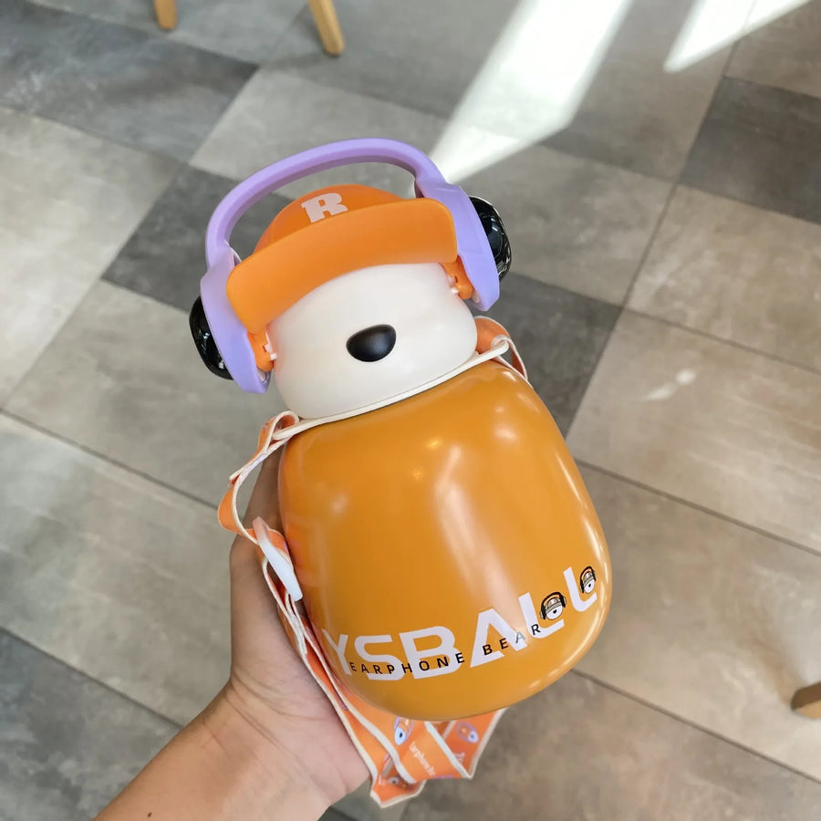 DJ Bear Stainless Steel Thermos - Image 0