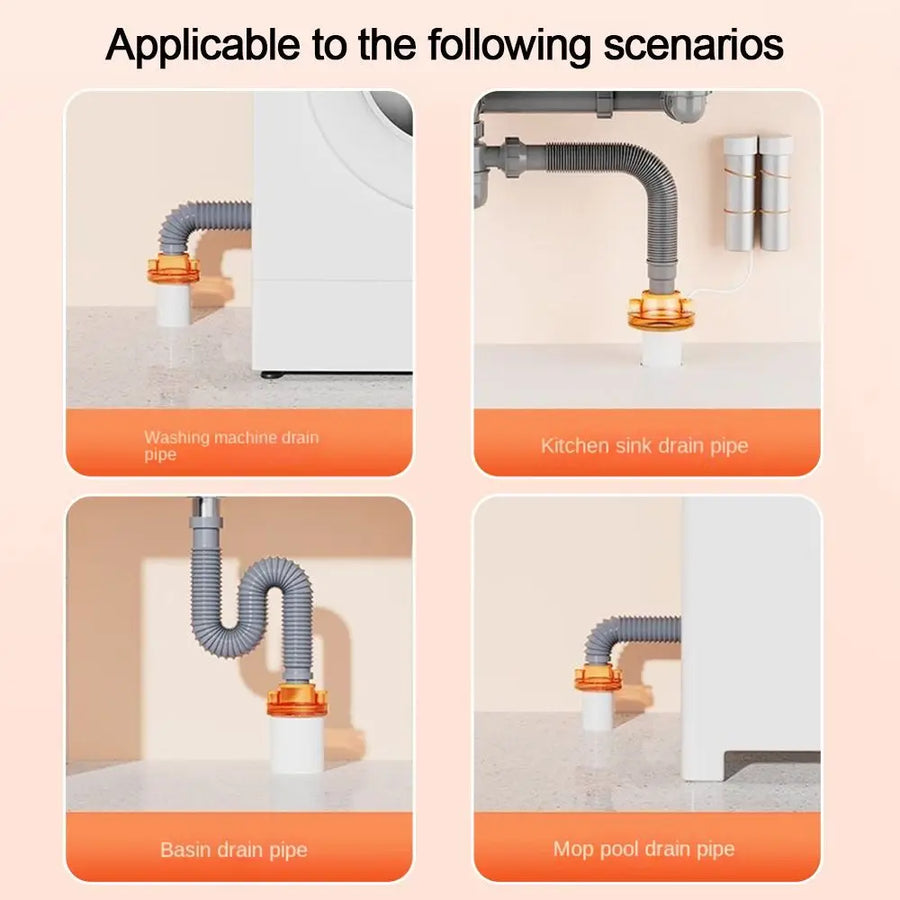 Odor Prevention Automatic Drainage Pipe Adapter Drainer - Image 9
