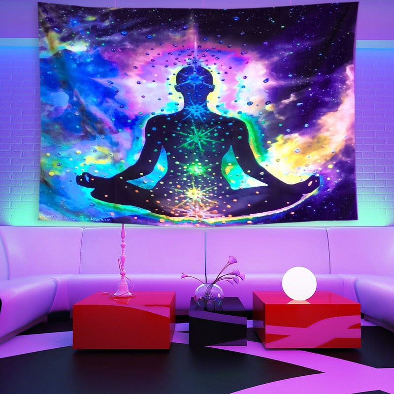 Colorful Glowing Luminous Tapestry