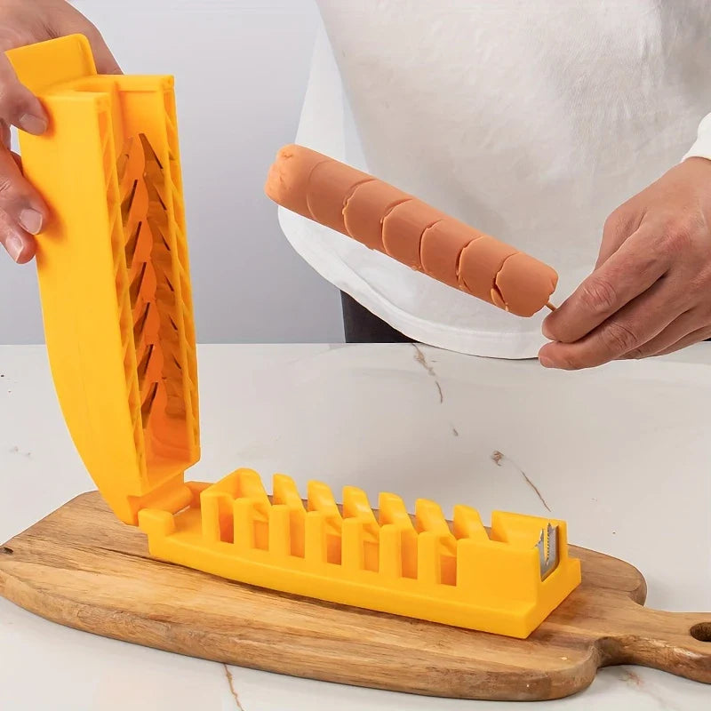 Easy Hot Dog Sausage Slicer Gadget - Image 1